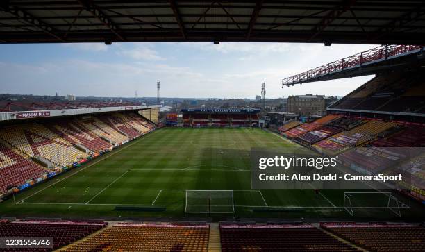 General view of Valley Parade, home of Bradford City before the Sky Bet League Two match between Bradford City and Bolton Wanderers at Northern...