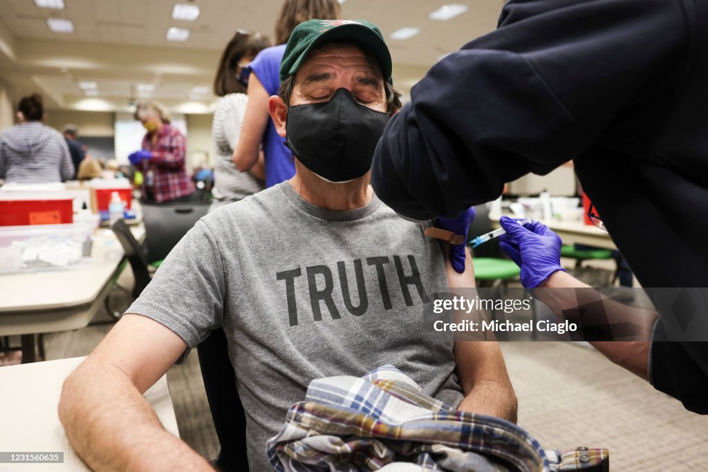 Johnson & Johnson Vaccine Administered At Colorado Fire Department