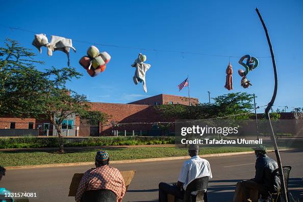Protesters Encamped At US Embassy In Harare Call For End To Sanctions Protesters Encamped At US Embassy In Harare Call For End To Sanctions