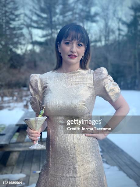 Marielle Heller poses for the 2021 Critics Choice Awards on March 7, 2021.