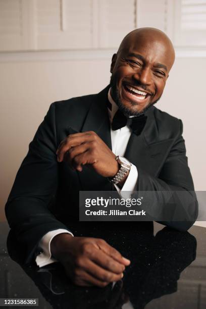 Taye Diggs poses for the 2021 Critics Choice Awards on March 7, 2021 in Los Angeles, California.