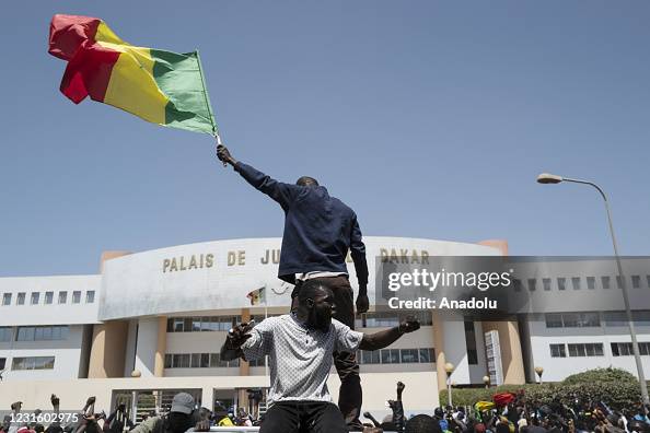 Senegalese demonstrate in support of opposition leader Ousmane Sonko Senegalese demonstrate in support of opposition leader Ousmane Sonko