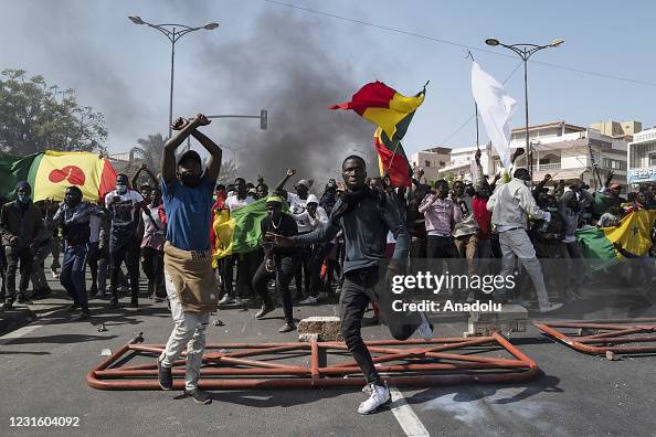 Senegalese demonstrate in support of opposition leader Ousmane Sonko Senegalese demonstrate in support of opposition leader Ousmane Sonko