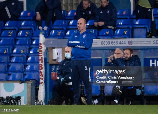 Ipswich Town manager Paul Cook during the Sky Bet League One match between Ipswich Town and Lincoln City at Portman Road on March 9, 2021 in Ipswich,...