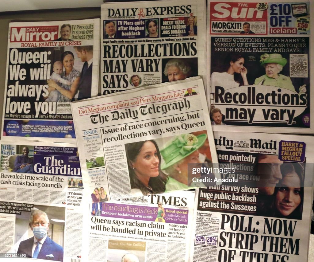 Headlines after Queen Elizabeth's respond to Harry and Meghan's interview