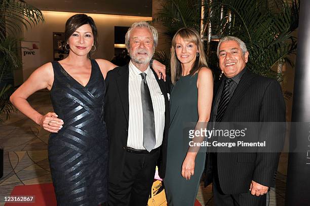 Angela Asher, Gordon Pinsent, GM of CBC Kirstine Stewart and Charles Ohayon attend the 26th Annual Gemini Awards - Industry Gala at the Metro Toronto...
