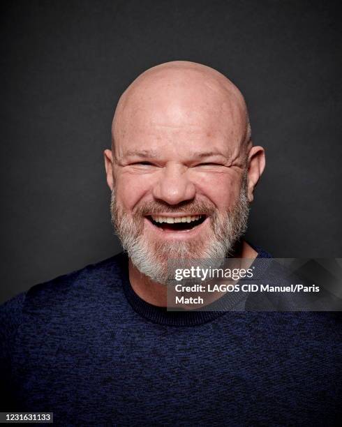 Head chef Philippe Etchebest is photographed for Paris Match on January 27, 2021 in Paris, France.