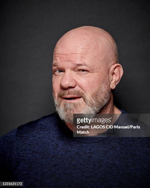 Head chef Philippe Etchebest is photographed for Paris Match on January 27, 2021 in Paris, France.