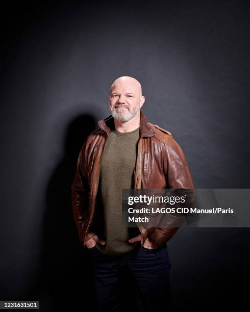 Head chef Philippe Etchebest is photographed for Paris Match on January 27, 2021 in Paris, France.