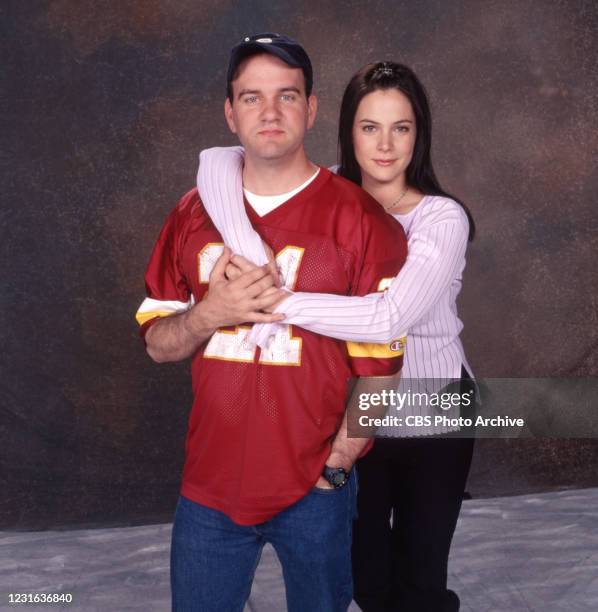 Pictured from left is Mike O'Malley , Liza Snyder in the CBS television sit-com, YES, DEAR. May 1, 2000.