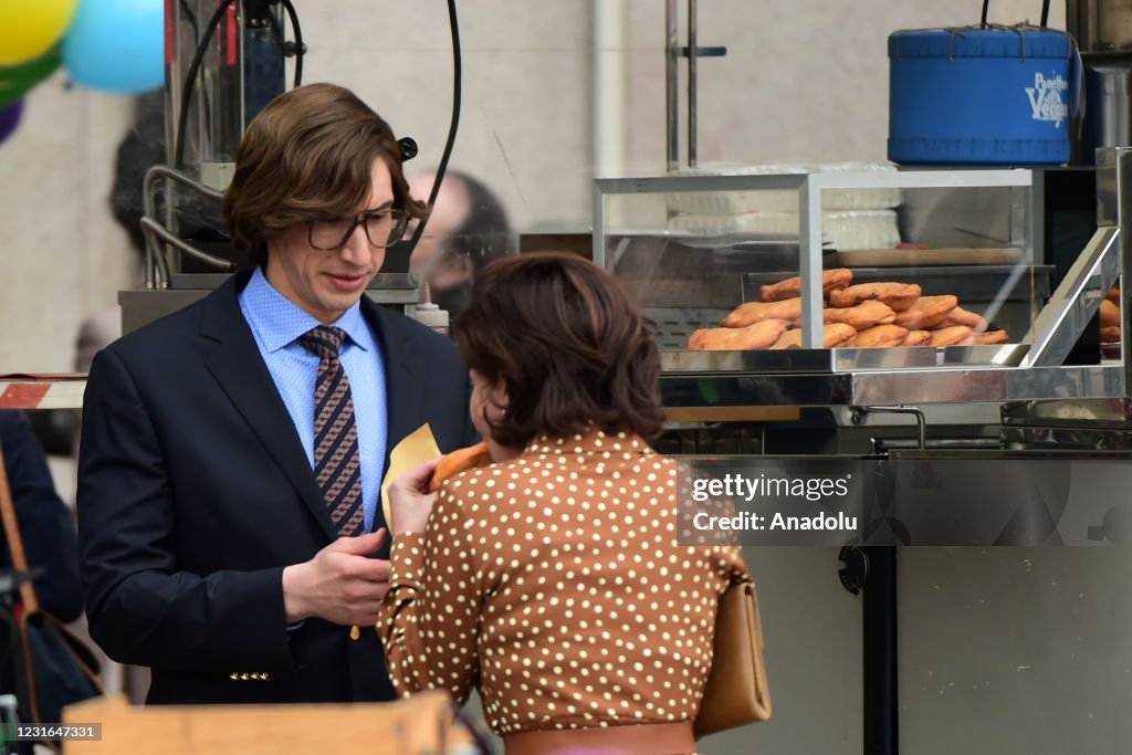 "House of Gucci" shooting in Milan
