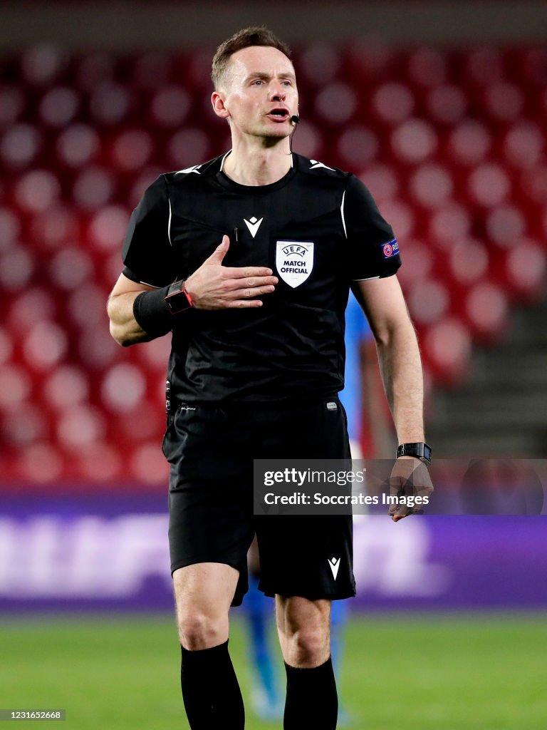 Jones Raczkowski Referee Pawel Raczkowski during the UEFA Europa League match between ...