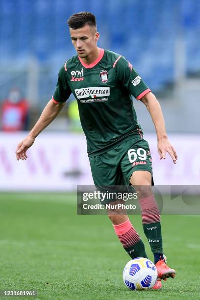 Arkadiusz Reca of FC Crotone during the Serie A match between SS Lazio and FC Crotone at Stadio Olimpico, Rome, Italy on 12 March 2021.