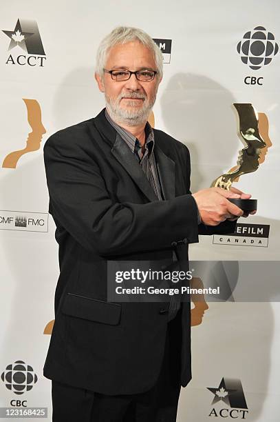 Winner Hal Beckett attends the 26th Annual Gemini Awards - Industry Gala at the Metro Toronto Convention Centre on August 31, 2011 in Toronto, Canada.