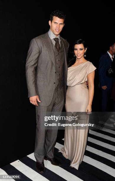 Player Kris Humphries and TV personality Kim Kardashian attend a welcome party for newlyweds Kim Kardashian and Kris Humphries hosted by Colin Cowie...