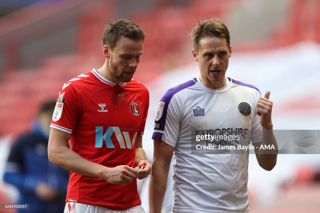 Charlton Athletic v Shrewsbury Town - Sky Bet League One