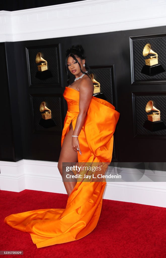 Megan Thee Stallion On The Red Carpet At The 63rd Annual Grammy News megan-thee-stallion-on-the-red-carpet-at-the-63rd-annual-grammy-news