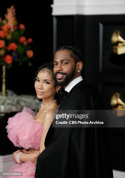 Jhene Aiko and Big Sean at THE 63rd ANNUAL GRAMMY® AWARDS, broadcast live from the STAPLES Center in Los Angeles, Sunday, March 14, 2021 on the CBS...