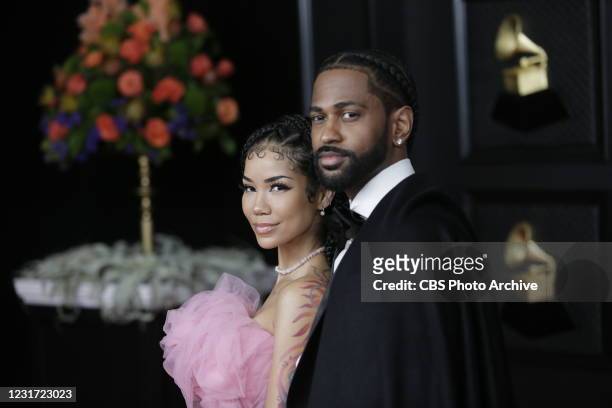 Jhene Aiko and Big Sean at THE 63rd ANNUAL GRAMMY® AWARDS, broadcast live from the STAPLES Center in Los Angeles, Sunday, March 14, 2021 on the CBS...