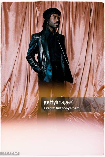 Dev Hynes poses for The 2021 GRAMMY Awards on March 14, 2021 in Los Angeles, California.