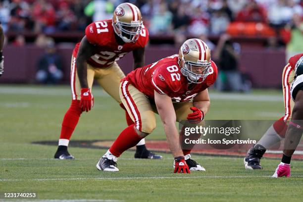 San Francisco 49ers tight end Nate Byham during the NFL regular season game between the Philadelphia Eagles and the San Francisco 49ers at...