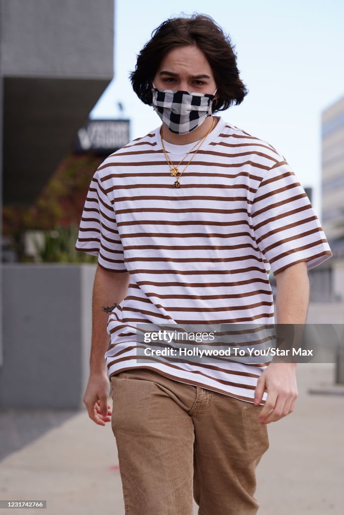 Tyler Funke is seen on March 15, 2021 in Los Angeles, California. News