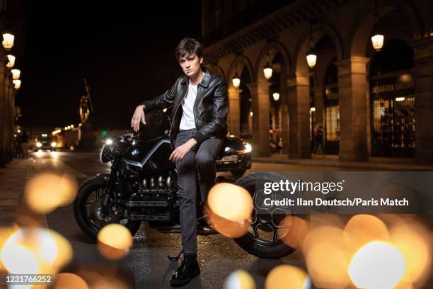 Actor Alain-Fabien Delon is photographed for Paris Match on September 12, 2020 in Paris, France.