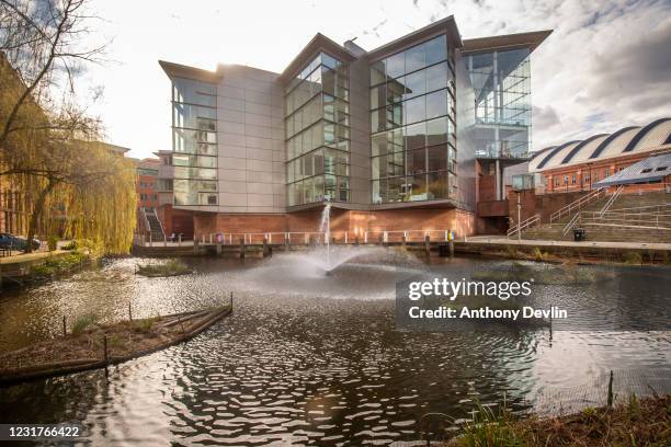 General view of the Bridgewater Hall in Manchester city centre on March 19, 2020 in Manchester, England.