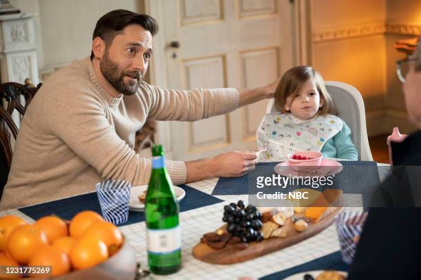 This Is All I Need" Episode 304 -- Pictured: Ryan Eggold as Dr. Max Goodwin, Nora and Opal Clow as Luna Goodwin --