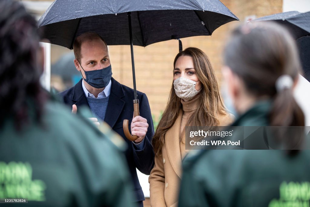 The Duke And Duchess Of Cambridge Visit Newham Ambulance Station