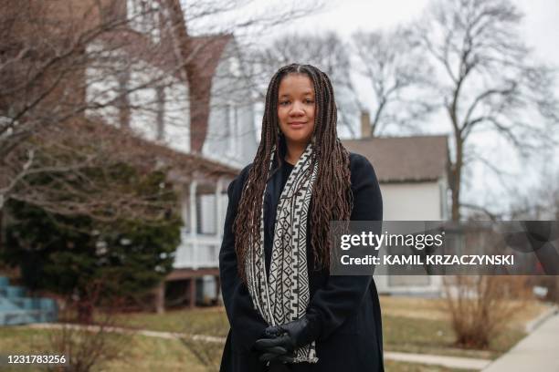 Robin Sue Simmons, alderman of Evanston's 5th Ward, poses for a picture in Evanston, Illinois, on March 16, 2021. - A suburb in Chicago is set to...