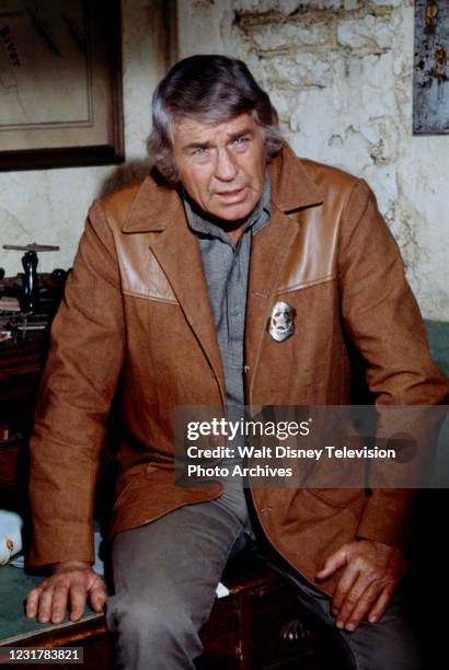 Jim Davis appearing in the ABC tv series 'The Cowboys', episode 'Death on a Fast Horse', shot at the Empire Ranch.