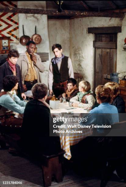 Moses Gunn, Robert Carradine, Mitch Brown, Clay O'Brien, Kerry MacLane, Diana Douglas, Clint Howard, A Martinez, Sean Kelly appearing in the ABC tv...