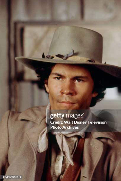 Martinez appearing in the ABC tv series 'The Cowboys', episode 'Death on a Fast Horse', shot at the Empire Ranch.