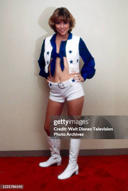 Lauren Tewes appearing in the ABC tv movie 'Dallas Cowboy Cheerleaders'.