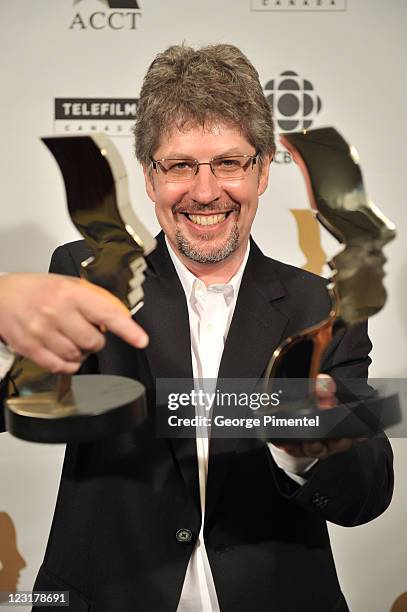 Winner Steven Westren attend the 26th Annual Gemini Awards - Industry Gala at the Metro Toronto Convention Centre on August 31, 2011 in Toronto,...