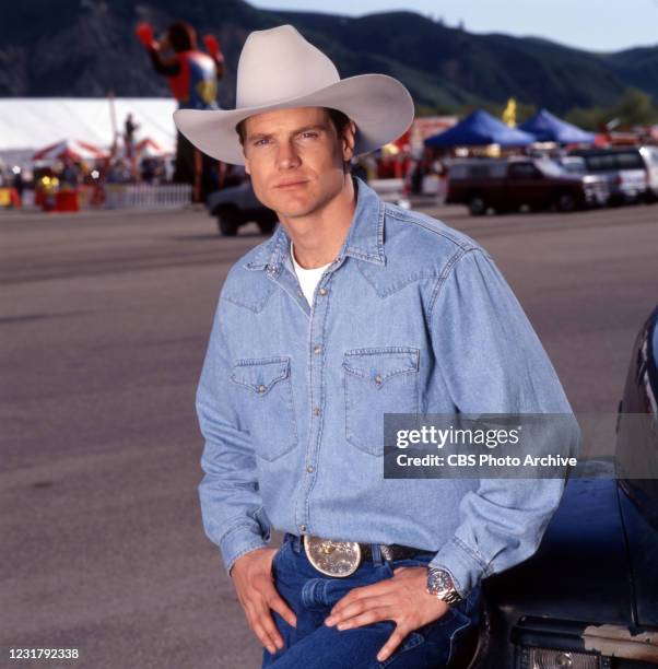 Pictured is Brian Van Holt in the television movie, TEXARKANA. April 8, 1998.