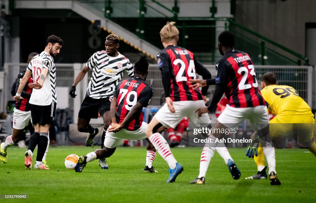 AC Milan v Manchester United - UEFA Europa League Round Of 16 Leg Two