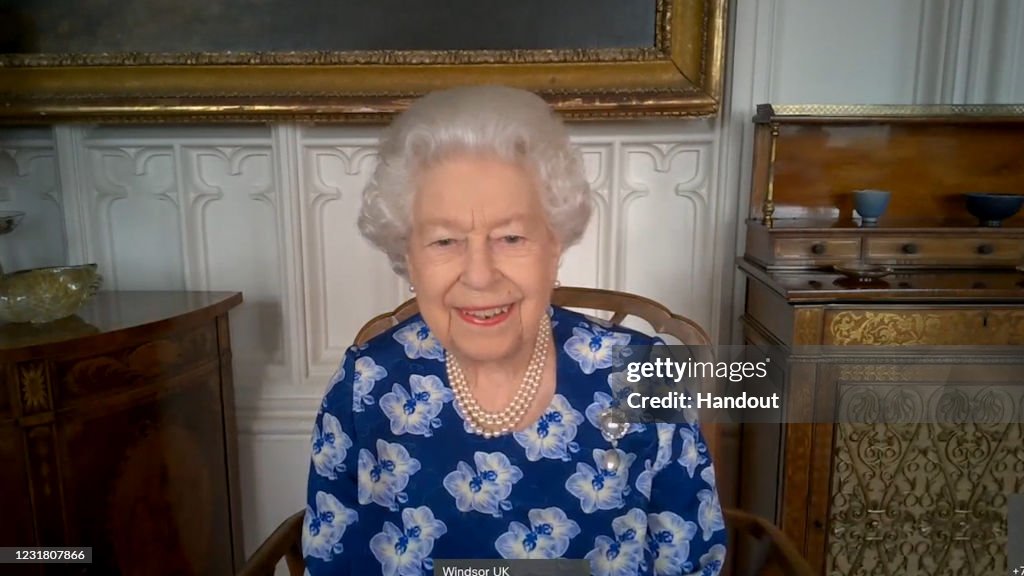 The Queen And The Duchess Of Cornwall Speak To Volunteers With The Royal Voluntary Service