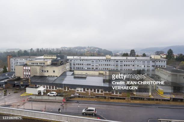 Picture taken on March 19 in Epinal, northeastern France shows the former Emile-Durkheim hospital.