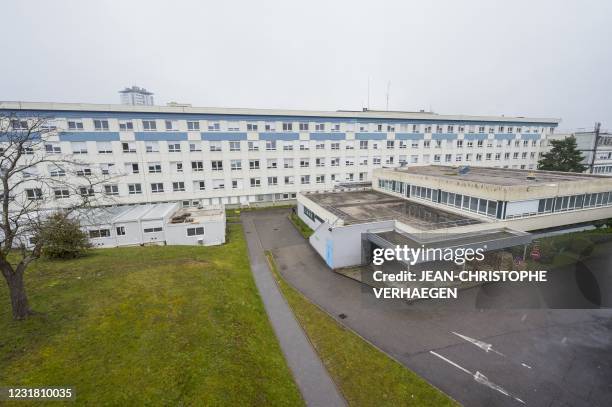 Picture shows the former hospital Emile-Durkheim on March 19 in Epinal, northeastern France.