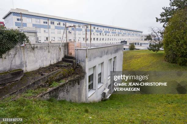 Picture shows the former hospital Emile-Durkheim on March 19 in Epinal, northeastern France.