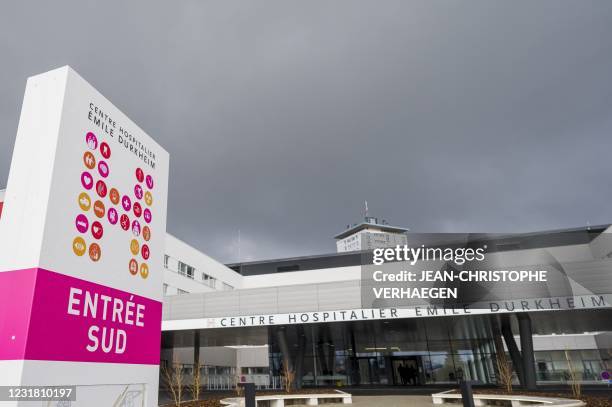 Picture shows the new hospital Emile-Durkheim on March 19 in Epinal, northeastern France.