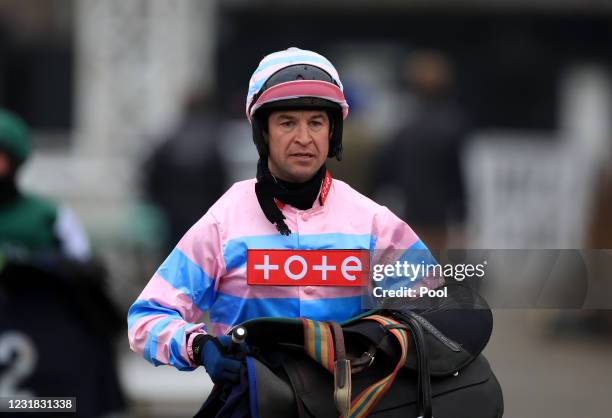Robert Dunne at Uttoxeter Racecourse on March 20, 2021 in Uttoxeter, England.