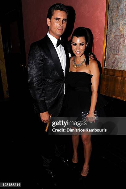 Personalities Scott Disick and Kourtney Kardashian attend A Night of Style & Glamour to welcome newlyweds Kim Kardashian and Kris Humphries at...