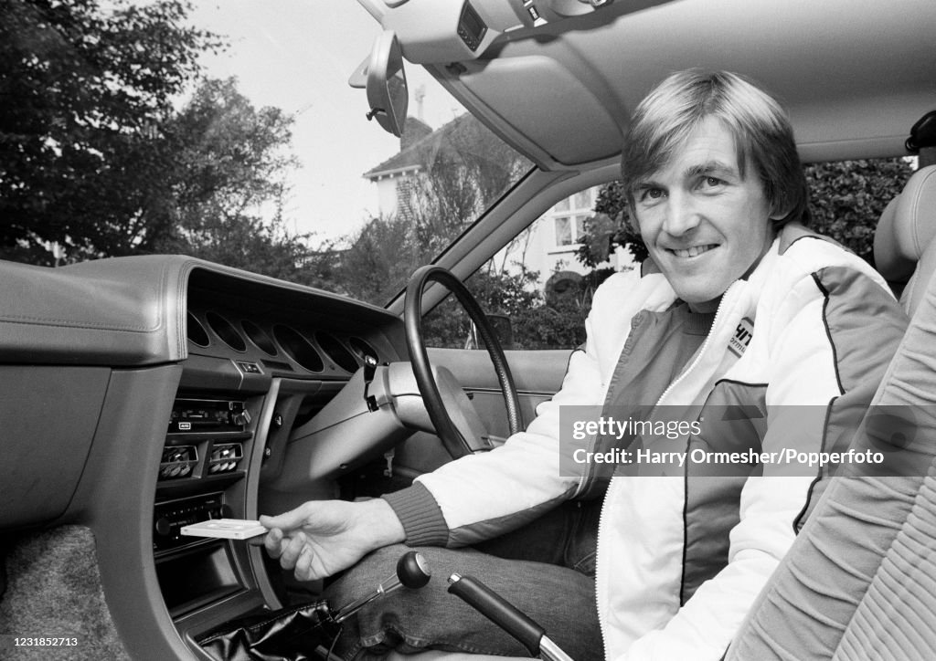 Liverpool Footballer Kenny Dalglish In His New Car