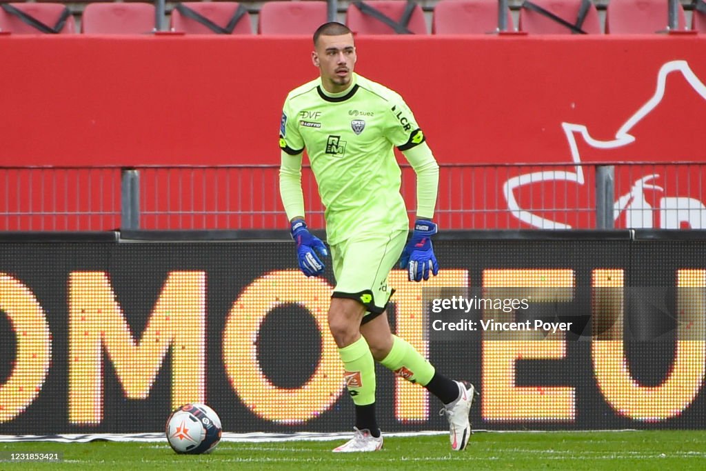 Tony Racioppi Anthony RACIOPPI goalkeeper of DFCO during the Ligue 1 match between ...