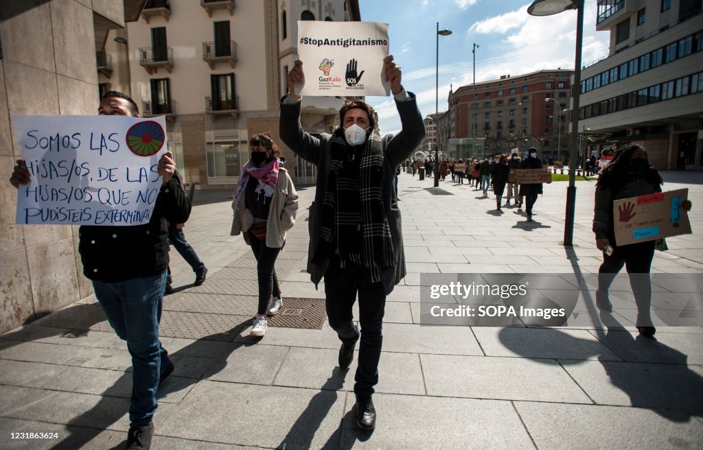 The president of the Gaz Kaló Navarra Association, Enrique...
