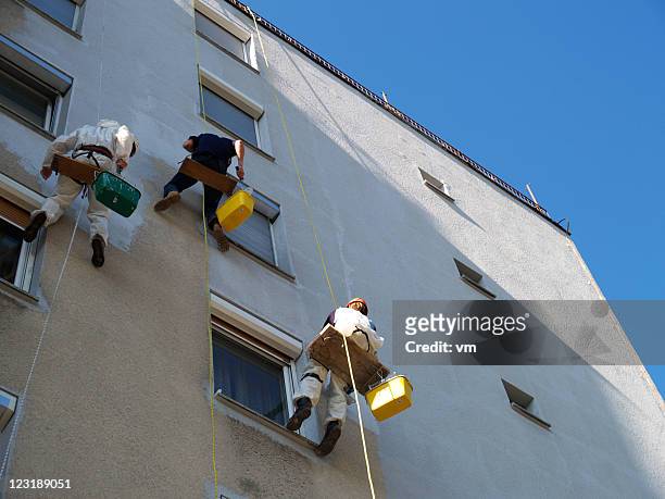 painting - facade cleaning stock pictures, royalty-free photos & images