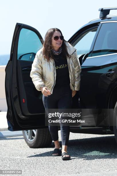 Andrea Bernholtz is seen on March 23, 2021 in Los Angeles, California.